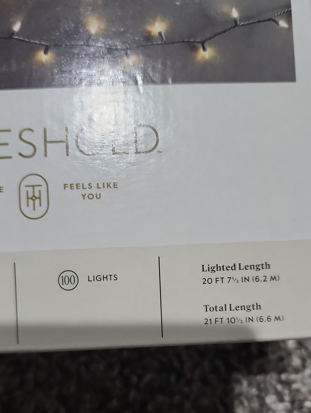NWT Threshold LED String Lights - Picture 3 of 3